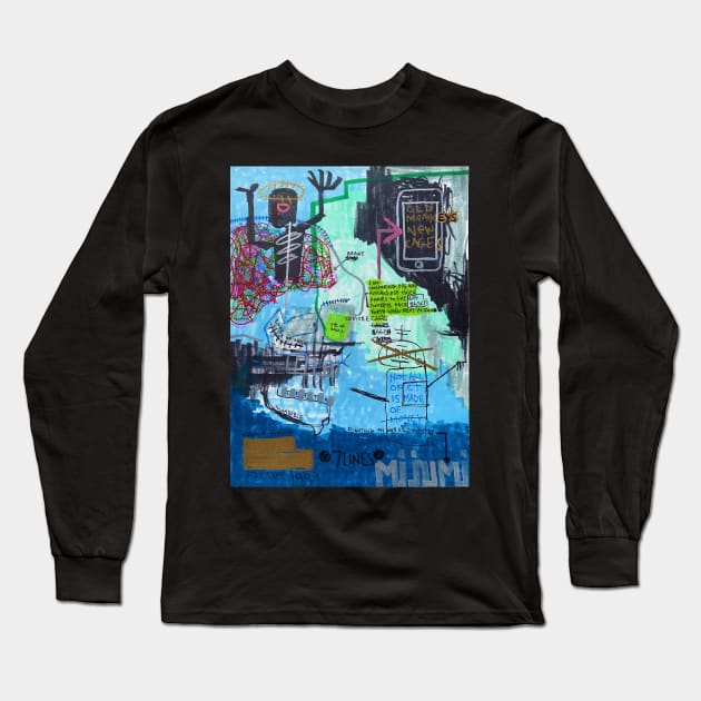 NEW CAGES Long Sleeve T-Shirt by Basquiat